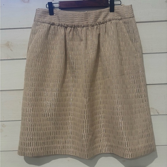 Talbots NWT Shimmering Beige Pencil Skirt in size 8 - Picture 3 of 16